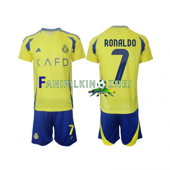 Koszulka Al Nassr Cristiano Ronaldo 7 2024-2025 Domowa Krótkie Rękawy ,Dziecięca Koszulka Al Nassr Cristiano Ronaldo 7 2024-2025 Domowa Krótkie Rękawy ,Dziecięca