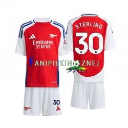 Koszulka Arsenal Sterling 30 2024-2025 Domowa Krótkie Rękawy ,Dziecięca