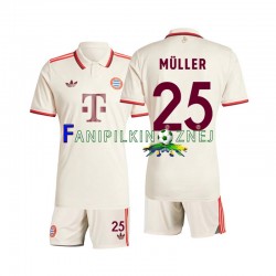Koszulka Bayern Monachium Muller 25 2024-2025 Trzeci Krótkie Rękawy ,Dziecięca