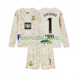 Koszulka Borussia Dortmund Gregor Kobel 1 Bramkarska 2024-2025 Domowa Długie Rękawy ,Dziecięca