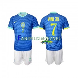 Koszulka Reprezentacji Brazylii VINI JR 7 2024 Wyjazdowa Krótkie Rękawy ,Dziecięca