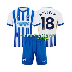 Koszulka Brighton Hove Albion WELBECK 18 2024-2025 Domowa Krótkie Rękawy ,Dziecięca