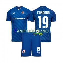 Koszulka Dinamo Zagreb Juan Cordoba 19 2024-2025 Domowa Krótkie Rękawy ,Dziecięca