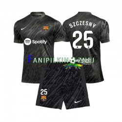 Koszulka FC Barcelona Wojciech Szczesny 25 Bramkarska 2024-2025 Wyjazdowa Krótkie Rękawy ,Dziecięca