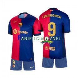 Koszulka FC Barcelona Lewandowski 9 2024-2025 Domowa Krótkie Rękawy ,Dziecięca
