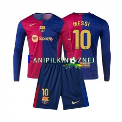 Koszulka FC Barcelona Lionel Messi 10 2024-2025 Domowa Długie Rękawy ,Dziecięca