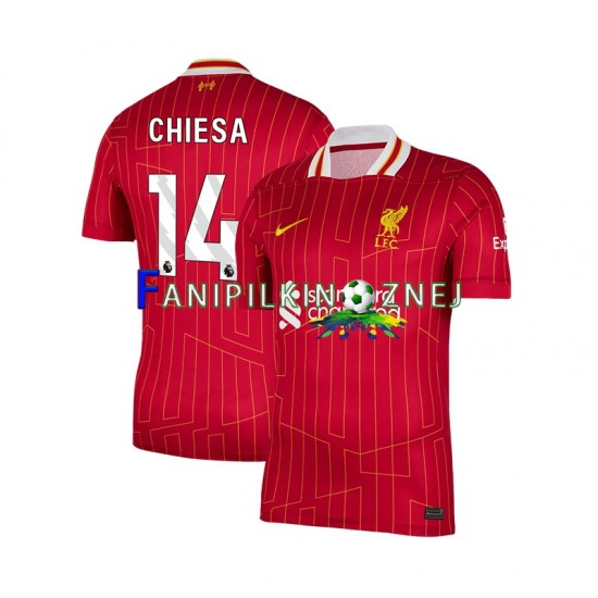 Koszulka Liverpool Federico Chiesa 14 2024-2025 Domowa Krótkie Rękawy ,Męska Koszulka Liverpool Federico Chiesa 14 2024-2025 Domowa Krótkie Rękawy ,Męska