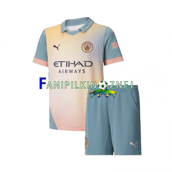 Koszulka Manchester City 2024-2025 Czwarty Krótkie Rękawy ,Dziecięca Koszulka Manchester City 2024-2025 Czwarty Krótkie Rękawy ,Dziecięca