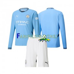 Koszulka Manchester City 2024-2025 Domowa Długie Rękawy ,Dziecięca