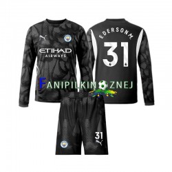 Koszulka Manchester City Ederson Moraes 31 Bramkarska 2024-2025 Czwarty Długie Rękawy ,Dziecięca