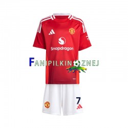 Koszulka Manchester United Beckham 7 2024-2025 Domowa Krótkie Rękawy ,Dziecięca