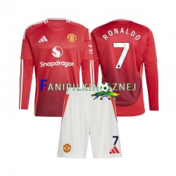 Koszulka Manchester United Cristiano Ronaldo 7 2024-2025 Domowa Długie Rękawy ,Dziecięca