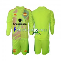 Koszulka Manchester United Bramkarska 2024-2025 Wyjazdowa Długie Rękawy ,Dziecięca