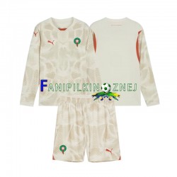 Koszulka Reprezentacji Maroka Bramkarska 2024 Wyjazdowa Długie Rękawy ,Dziecięca