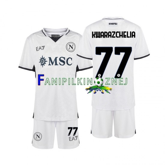 Koszulka Napoli Khvicha Kvaratskhelia 77 2024-2025 Wyjazdowa Krótkie Rękawy ,Dziecięca Koszulka Napoli Khvicha Kvaratskhelia 77 2024-2025 Wyjazdowa Krótkie Rękawy ,Dziecięca