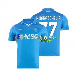 Koszulka Napoli Khvicha Kvaratskhelia 77 2024-2025 Domowa Krótkie Rękawy ,Męska
