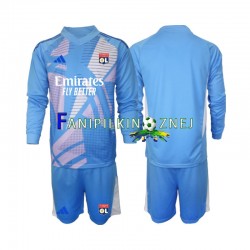 Koszulka Olympique Lyon Niebieski Bramkarska 2024-2025 Trzeci Długie Rękawy ,Dziecięca