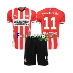 Koszulka PSV Eindhoven Johan Bakayoko 11 2024-2025 Domowa Krótkie Rękawy ,Dziecięca