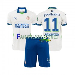 Koszulka PSV Eindhoven Johan Bakayoko 11 2024-2025 Trzeci Krótkie Rękawy ,Dziecięca