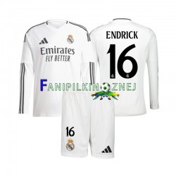 Koszulka Real Madryt Endrick 16 2024-2025 Domowa Długie Rękawy ,Dziecięca