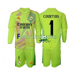 Koszulka Real Madryt COURTOIS 1 Bramkarska 2024-2025 Czwarty Długie Rękawy ,Dziecięca