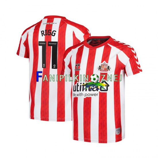 Koszulka Sunderland Chris Rigg 11 2024-2025 Domowa Krótkie Rękawy ,Męska