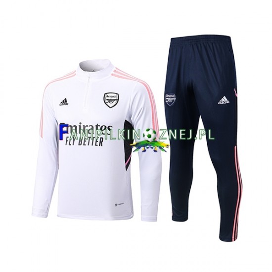 Arsenal Biały Komplet Bluzy Treningowe 2022-2023