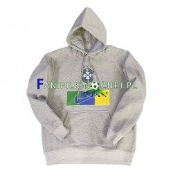 Reprezentacji Brazylii Szary Sweter z Kapturem 2022-2023 ,Męska
