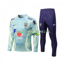 Reprezentacji Brazylii Zielony Komplet Bluzy Treningowe Grass 2022-2023