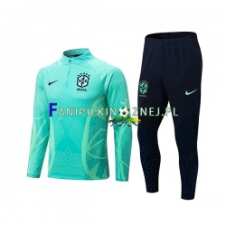 Reprezentacji Brazylii Zielony Komplet Bluzy Treningowe 2022-2023