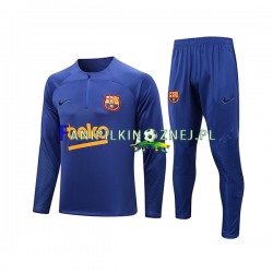 FC Barcelona Niebieski Komplet Bluzy Treningowe 2022-2023