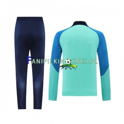 FC Barcelona Zielony Komplet Bluzy Treningowe 2022-2023