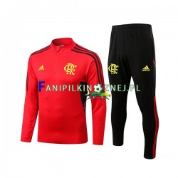 Czerwony Komplet Bluzy Treningowe Flamengo 2022-2023