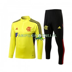 Żółty Komplet Bluzy Treningowe Flamengo 2022-2023