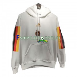 Reprezentacji Niemiec Biały Sweter z Kapturem 2022-2023 ,Męska