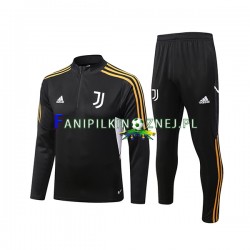Juventus Czarny Komplet Bluzy Treningowe 2022-2023