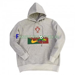 Reprezentacji Portugalii Szary Sweter z Kapturem 2022-2023 ,Męska