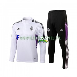 Real Madryt Biały Komplet Bluzy Treningowe 2022-2023