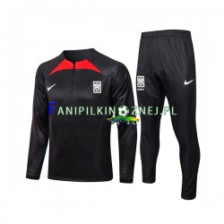 Reprezentacji Korei Południowej Czarny Komplet Bluzy Treningowe 2022-2023