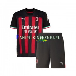 Koszulka AC Milan 2022-2023 Domowa Krótkie Rękawy ,Dziecięca