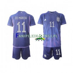 Koszulka Reprezentacji Argentyny Di Maria 11 Mistrzostwa Świata 2022 Wyjazdowa Krótkie Rękawy ,Dziecięca