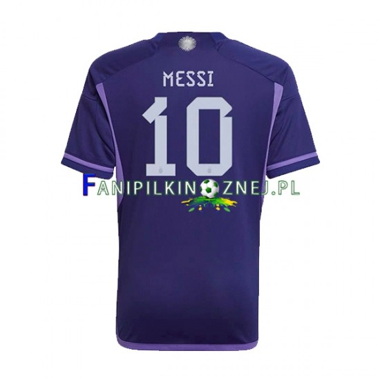 Koszulka Reprezentacji Argentyny Lionel Messi 10 Mistrzostwa Świata 2022 Wyjazdowa Krótkie Rękawy ,Męska Koszulka Reprezentacji Argentyny Lionel Messi 10 Mistrzostwa Świata 2022 Wyjazdowa Krótkie Rękawy ,Męska