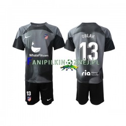Koszulka Atlético Madryt Jan Oblak 13 Bramkarska 2022-2023 Wyjazdowa Krótkie Rękawy ,Dziecięca