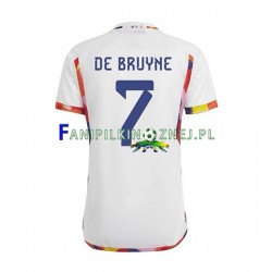 Koszulka Reprezentacji Belgii De Bruyne 7 Mistrzostwa Świata 2022 Wyjazdowa Krótkie Rękawy ,Męska