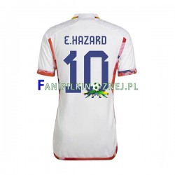 Koszulka Reprezentacji Belgii Eden Hazard 10 Mistrzostwa Świata 2022 Wyjazdowa Krótkie Rękawy ,Męska