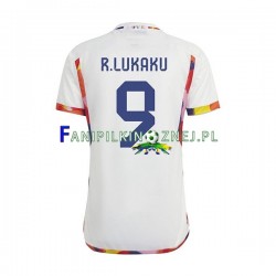 Koszulka Reprezentacji Belgii Lukaku 9 Mistrzostwa Świata 2022 Wyjazdowa Krótkie Rękawy ,Męska