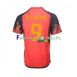 Koszulka Reprezentacji Belgii Lukaku 9 Mistrzostwa Świata 2022 Domowa Krótkie Rękawy ,Męska