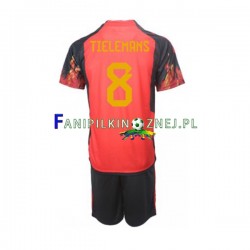 Koszulka Reprezentacji Belgii Youri Tielemans 8 Mistrzostwa Świata 2022 Domowa Krótkie Rękawy ,Dziecięca