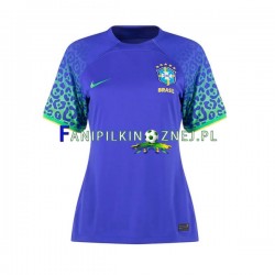 Koszulka Reprezentacji Brazylii Mistrzostwa Świata 2022 Wyjazdowa Krótkie Rękawy ,Damska