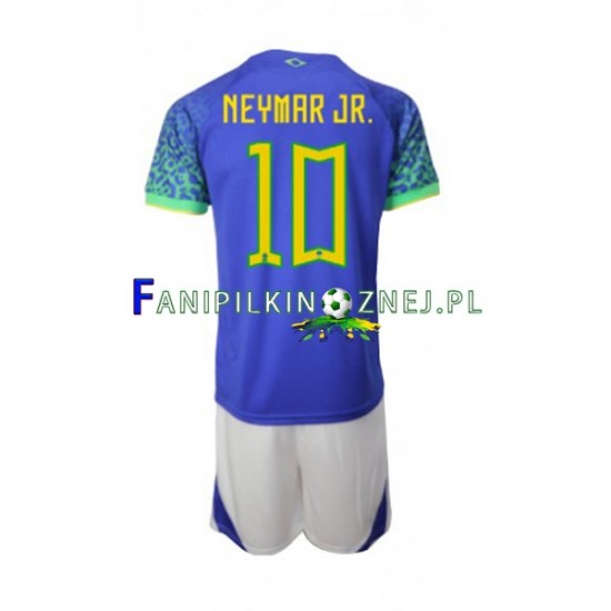 Koszulka Reprezentacji Brazylii Neymar JR 10 Mistrzostwa Świata 2022 Wyjazdowa Krótkie Rękawy ,Dziecięca Koszulka Reprezentacji Brazylii Neymar JR 10 Mistrzostwa Świata 2022 Wyjazdowa Krótkie Rękawy ,Dziecięca